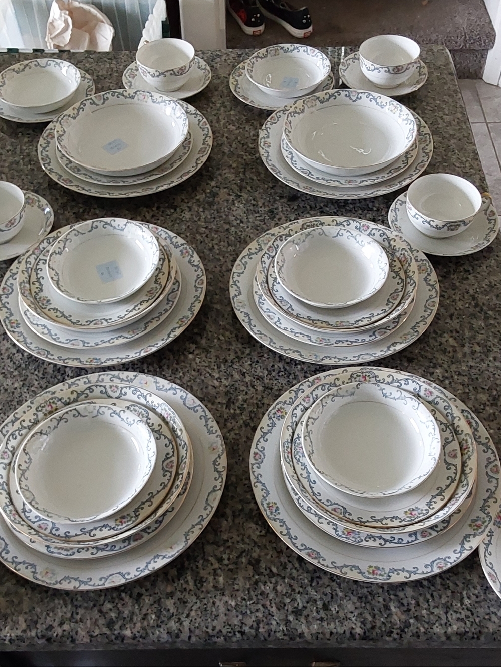 Antique 42 PC Noritake Elmwood (1918) Pattern 66214- 7PC Of 6 Settings - Picture 2 of 6